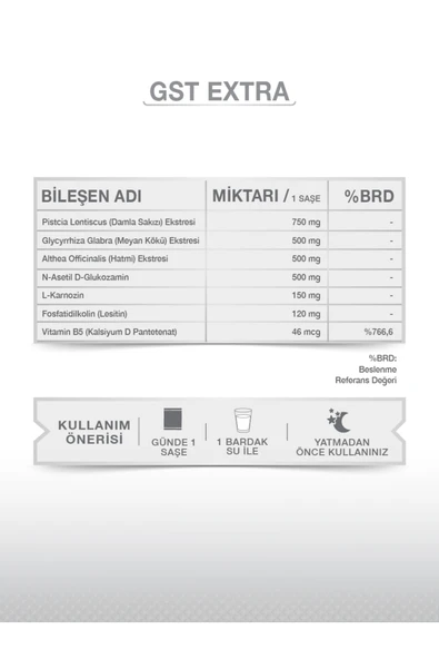 goodday Gst- Extra 30 Saşe Bitkisel Besin Takviyesi - 4