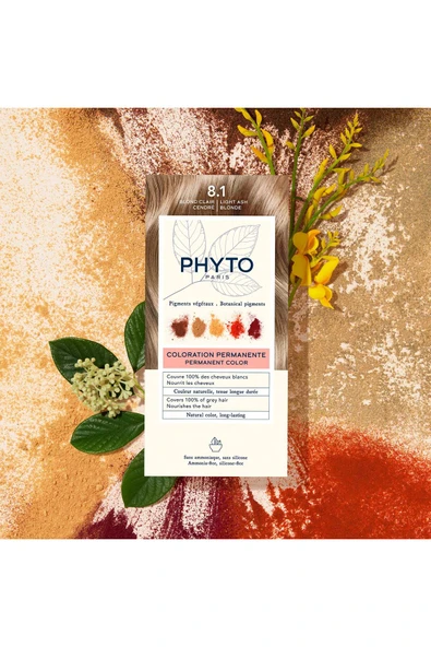 Phyto Color Amonyaksız Kalıcı Doğal Içerikli Bitkisel Saç Boyası 8.1 Küllü Sarı - 5