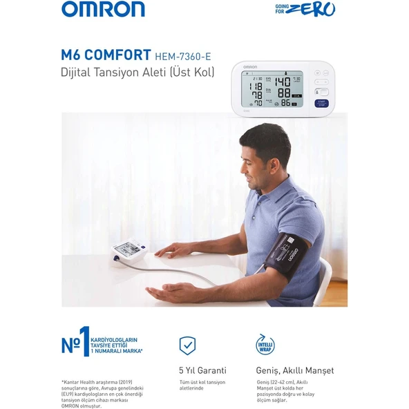 Omron M6 Üst Koldan Ölçer Dijital Tansiyon Aleti - 4