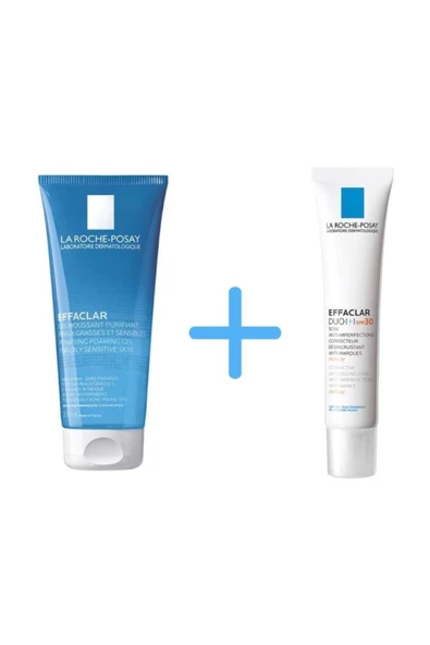 La Roche Posay Effaclar Jel 200ml +  Effaclar Duo  Spf30 40ml ürün görseli 1