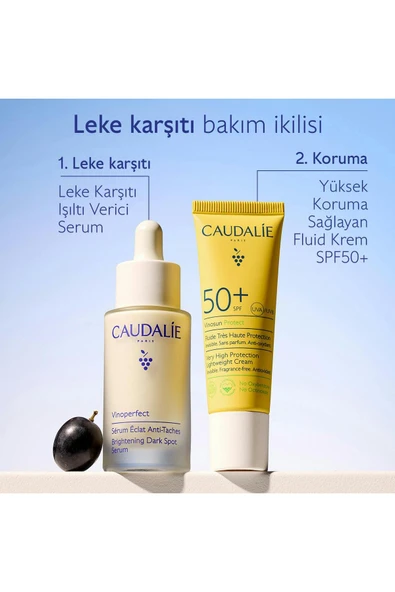 Caudalie Leke Karşıtı Ikili Set - Vinoperfect Serum 30 ml Vinosun Yüksek Korumalı Krem Spf50 20 ml - 2