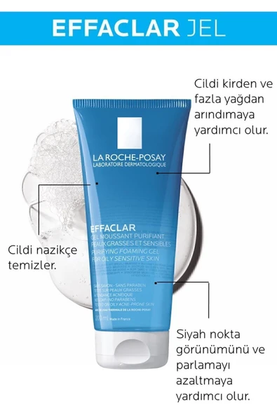 La Roche Posay Effaclar Yağlı Ciltler için Pürüzsüzleştiren Bakım Rutini Seti 20191122005 - Resim 2