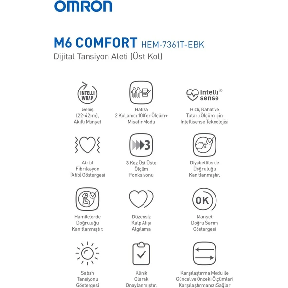 Omron M6 Üst Koldan Ölçer Dijital Tansiyon Aleti - 5