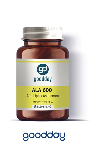 goodday Ala 600 Alfa Lipoik Asit 60 Kapsül Dr Caps Bitkisel Besin Desteği - 2