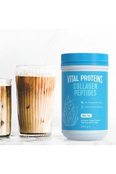 Vital Proteins Şeker Içermeyen, Nötr Tat %100 Hidrolize Sığır Kolajeni* 284g
