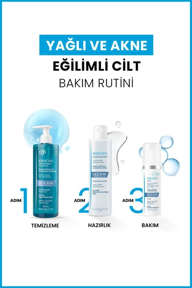 Ducray Akne Kaynaklı Lekeye ve İlk Kırışıklıklara Karşı Etkili Serum 30ml - Resim 2