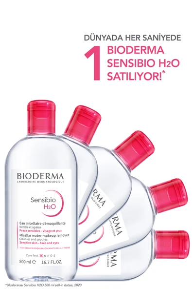 Bioderma Sensibio H2O Micellar Makyaj Temizleme Suyu 2'li Set Hassas ve Tüm Ciltler Yüz ve Göz Çevresi 500 ml - Resim 4