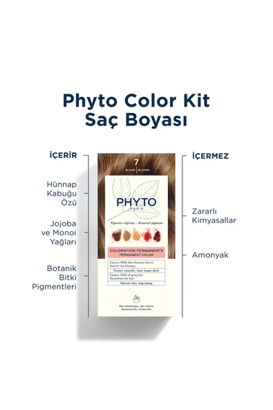Phyto Phytocolor 7 Kumral Amonyaksız Kalıcı Bitkisel Saç Boyası - 7