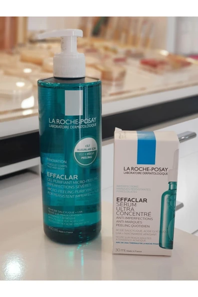 La Roche Posay Effaclar Peelıng 400ml+effaclar Ultra Serum ürün görseli 1