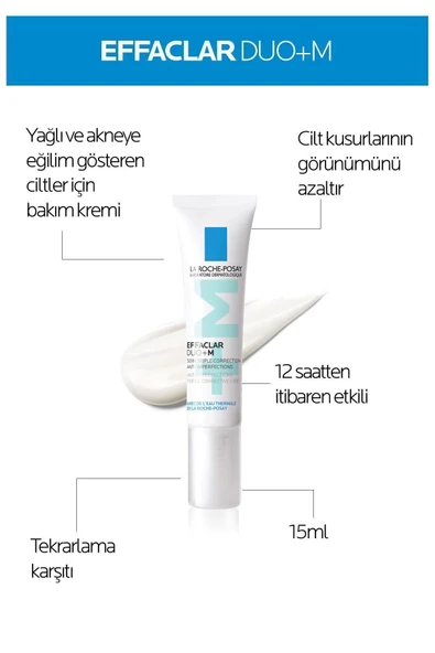 La Roche Posay Yağlı/Akneye Eğilimli Ciltler İçin  Tanışma Cilt Bakım Seti:Effaclar Yüz Yıkama Jel & Effaclar DuoM+ - Resim 3