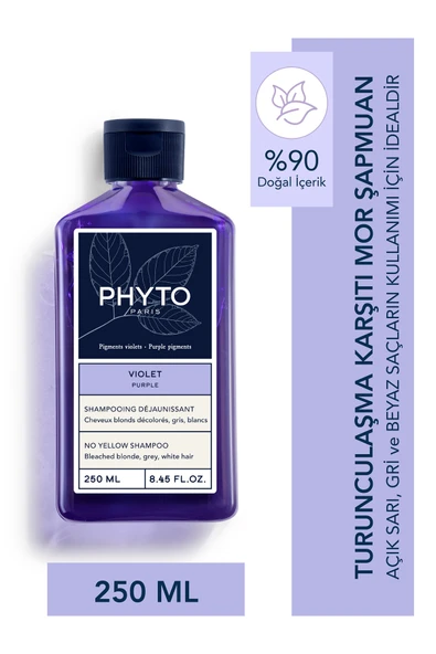 Phyto Purple Saç Bakım Seti Kadın – Mor Şampuan ve Onarıcı Maske, Sarı ve Gri Boyalı Saçlar İçin - 2