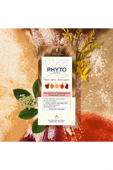 Phyto Color Amonyaksız Kalıcı Doğal Içerikli Bitkisel Saç Boyası 8 Sarı - 5