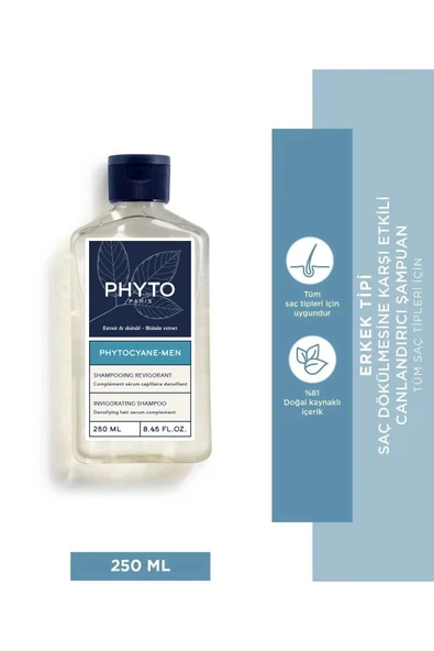 Phyto Cyane Kadınlara Özel Saç Dökülmesine Karşı Şampuan 250 ml Canlandırıcı & Dolgunlaştırıcı Etki