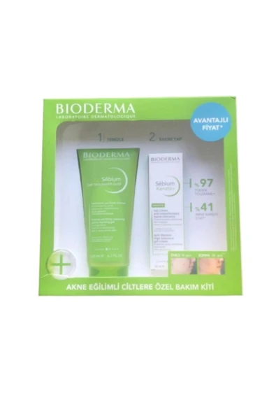 Bioderma Akne Eğilimli Ciltlere Özel Bakım Kiti 2'li ürün görseli 1