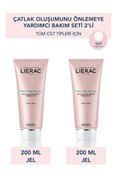 Lierac Phytolastil Çatlak Önleyici Yardımcı Jel 200ml*2'li Set – Hamilelik Ve Kiloya Bağlı Çatlak Bakımı