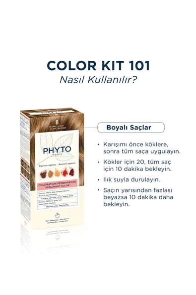 Phyto Color Amonyaksız Kalıcı Doğal Içerikli Bitkisel Saç Boyası 8 Sarı - 3
