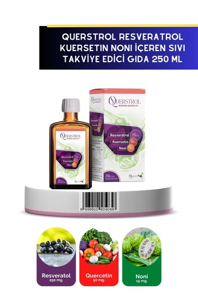 querstrol Resveratrol Kuersetin Içeren Sıvı 250 ml
