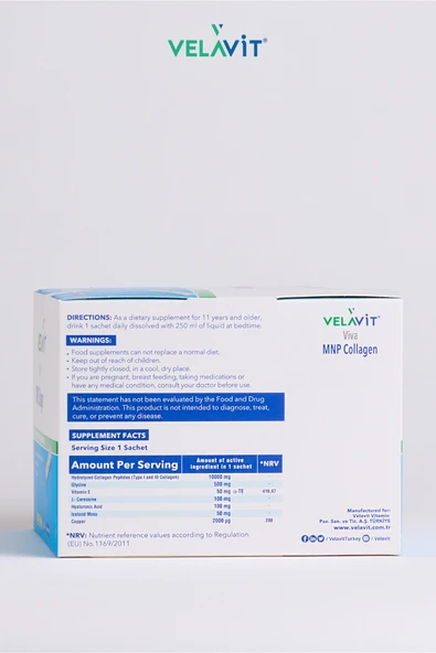 Velavit Viva MNP Collagen 50 mg 30 Şase - Resim 4
