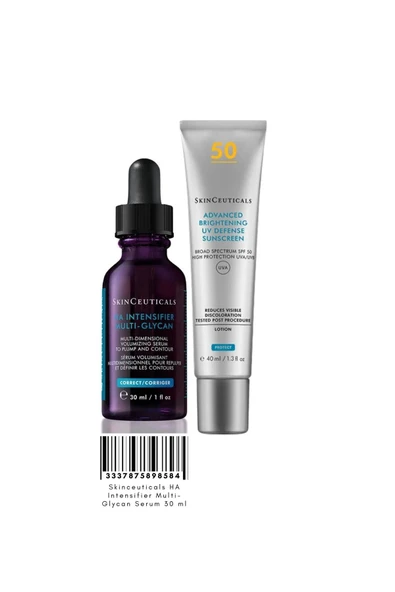 SkinCeuticals Leke Bakım Set | Ha Intensifier Multi-glycan Serum 30 ml L & Brightening Uv Defense Spf50 40 ml ürün görseli 1