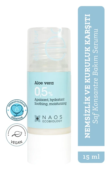 Etat Pur Pure Active Aloe Vera Nemlendirici Yatıştırıcı Saf Konsantre Cilt Bakım Serumu 15 ml Kuru Cilter