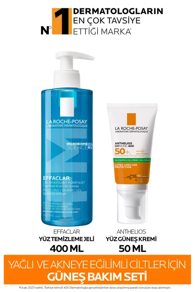 La Roche Posay Yağlı ve Akneye Eğilimli Ciltler için Güneş Bakım Seti -2 ürün görseli 1