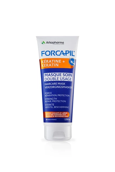 Arkopharma Forcapil® Keratin + Mask – Onarıcı Ve Koruyucu Saç Kremi Ve Saç Maskesi - 200 Ml