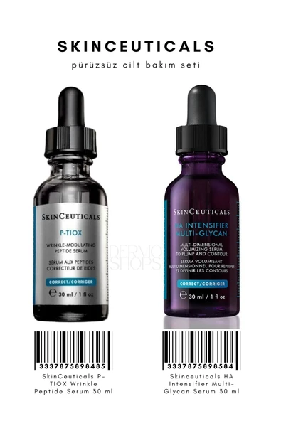 SkinCeuticals Prüzsüz Cilt Bakım Seti | P-tiox Serum 30 ML & HA Intensifier Multi-Glycan Serum 30 ml DS ürün görseli 1