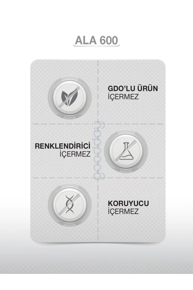 goodday Ala 600 Alfa Lipoik Asit 60 Kapsül Dr Caps Bitkisel Besin Desteği - 6