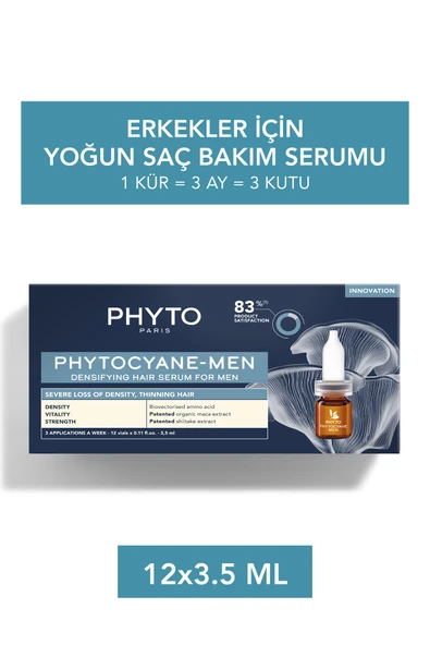 Phyto Cyane Men Erkek Tipi Saç Dökülmesi Yardımcı Bakım Serumu 12 X 3.5 ml