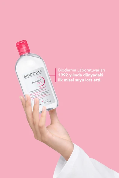 Bioderma Sensibio H2O Micellar Makyaj Temizleme Suyu 2'li Set Hassas ve Tüm Ciltler Yüz ve Göz Çevresi 500 ml - Resim 5