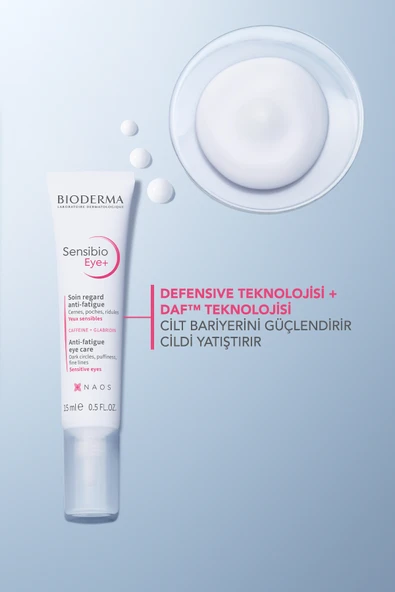Bioderma Sensibio Eye+ Hassas Göz Çevresi Koyu Halka ve Kırışıklık Karşıtı Nemlendirici Göz Bakım Kremi 15 ml - 4