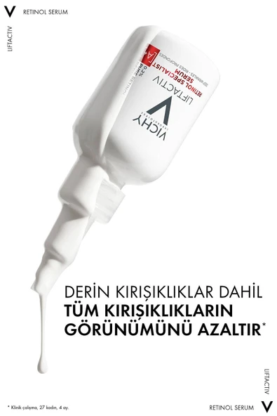 Vichy Kaş Arası Dudak Kenarında Kırışıklık Karşıtı ve Alın Kaz Ayakları Görünümünü Giderici Serum 30ml - Resim 4