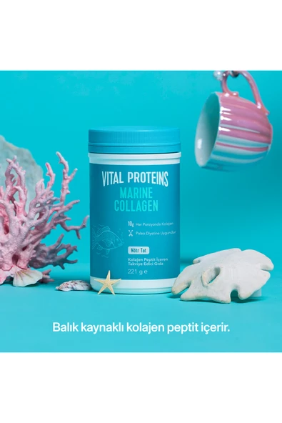 Vital Proteins Marine Kolajen Balık Kolajeni Tip 1 - 2’li Paket | Cilt Ve Eklem Için 221 gr X2 - Resim 4