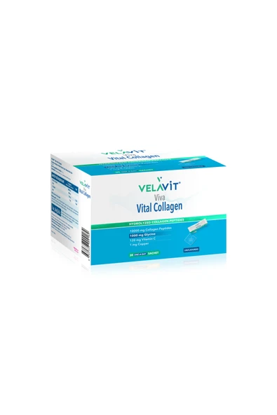 Velavit Viva Vital Collagen 30 Toz Saşe 10.000 Mg, Ekstra Glisinli Kollajen - 4
