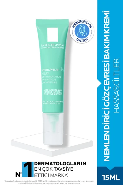 La Roche Posay Hydraphase Intense Yeux Nemlendirici Göz Çevresi Bakım Kremi 15 ml- Hassas Ciltler İçin