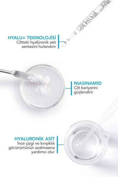 Bioderma Hydrabio Hyalu+ Yüz Serumu Dolgunlaştırıcı Nemlendirici Erken Yaşlanma Karşıtı Hyalüronik Asit 30 ml - Resim 3