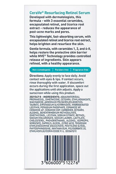 CeraVe Resurfacing Retinol Yüz Serumu 30ML - Resim 4