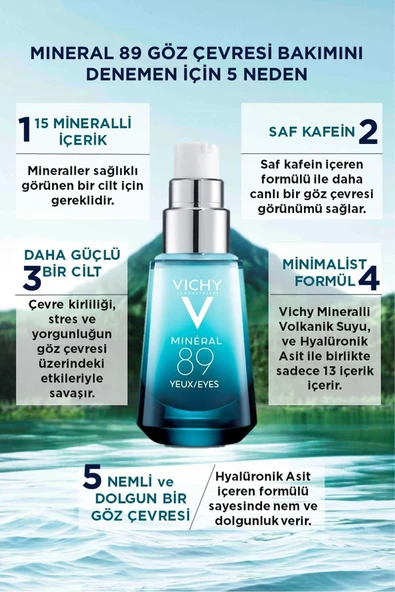 Vichy Mineral 89 15ml göz Çevresi Nemlendirici - 2