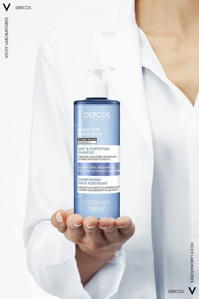 Vichy Dercos Normal/Yağlı Saçlar İçin Saç Bakım Seti: Kepek Karşıtı Şampuan& Mineral Soft Bakım Şampuan - 5