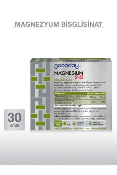 goodday Magnesıum Plus g Magnezyum Bisglisinat  p5p - 3