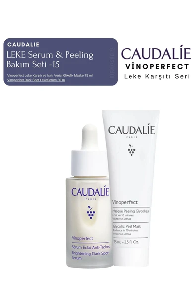 Caudalie Vinoperfect Leke Bakım Seti -15 | Serum & Peeling Orijinal Boy ürün görseli 1