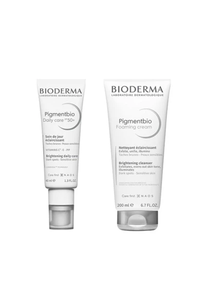Bioderma Pigmentbio Leke Serisi Gündüz Kremi + Temizleme Jeli Boy ürün görseli 1