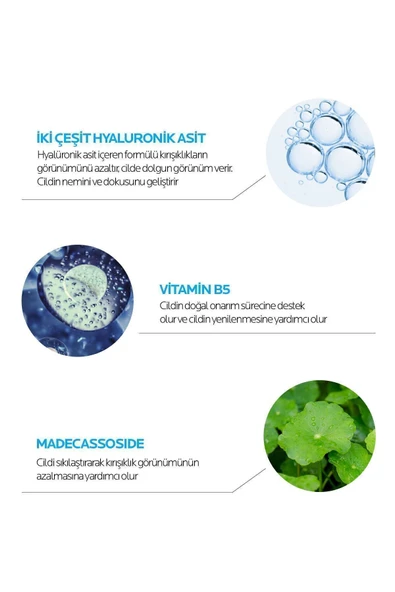 La Roche Posay Dolgunlaştırıcı ve Kırışıklık Karşıtı Cilt Bakım Seti: Hyalu B5 Serum 30 ml&Hyalu B5 Göz Kremi 15 ml - 3
