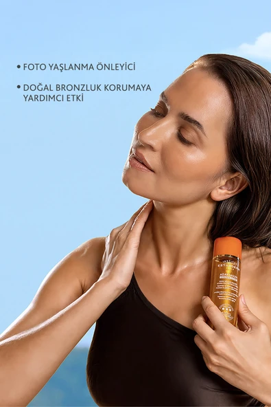 Institut Esthederm Adaptasun Hydra-Protective Golden Glow Sun Care Body Oil Işıltılı Spf Vücut Yağı 125 Ml - 4