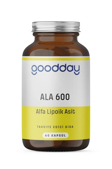 goodday Ala 600 Alfa Lipoik Asit 60 Kapsül Dr Caps Bitkisel Besin Desteği