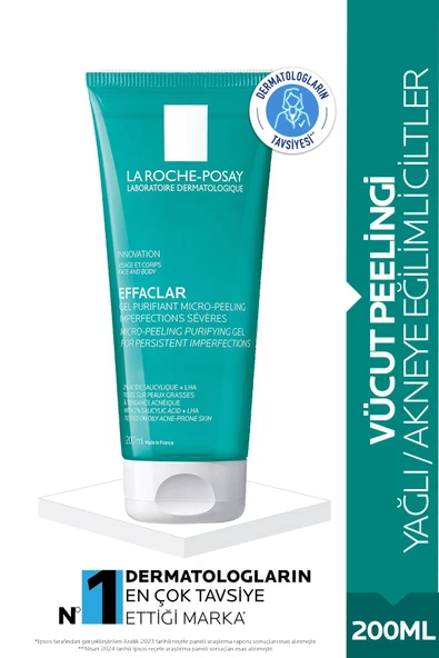 La Roche Posay Effaclar Arındırıcı Mikro Vücut Peelingi- Yağlı/Akneye Eğilimli Ciltler- 200ml