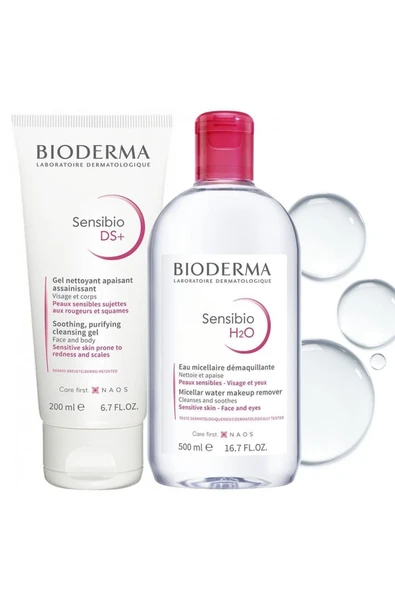 Bioderma Sensibio Ds+ Foaming Gel 200 ml + Sensibio H2o 500 ml ürün görseli 1