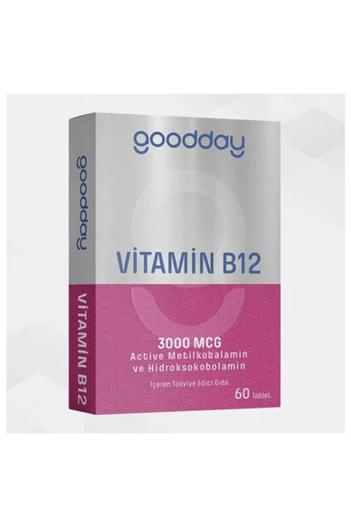 goodday Vitamin B12 1000 mcg 60 Tablet - Resim 2