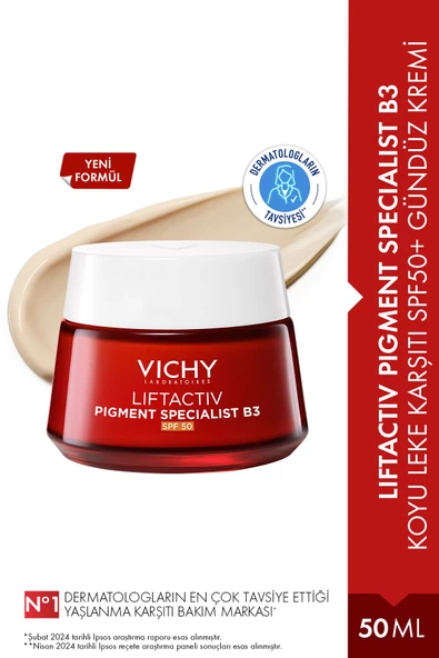 Vichy Liftactive Pigment Specialist B3 Koyu Leke Karşıtı SPF50+ Gündüz Kremi 50 ml ürün görseli 1