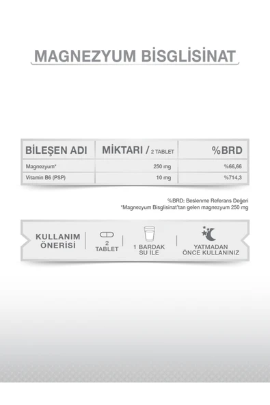 goodday Magnesium Plus Bisglisinat - 30 Tablet - 250 Mg Magnezyum - Resim 4